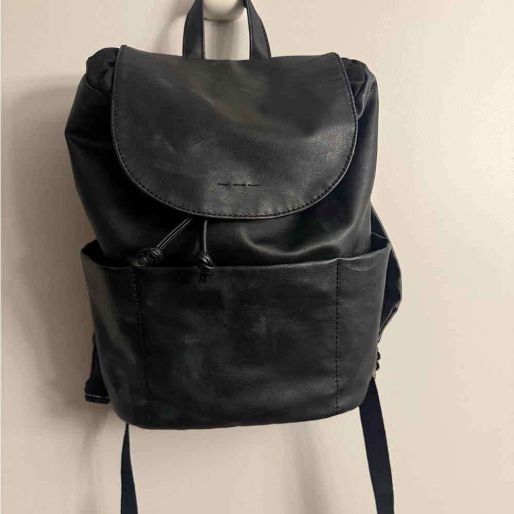 Universal Thread Black Faux Leather Backpack
